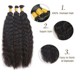 Milky way 100% human hair super bulk 18"
