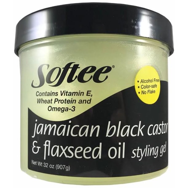 Softee Jamaican Black Castor & Flaxseed Oil Styling Gel Mia's Hair