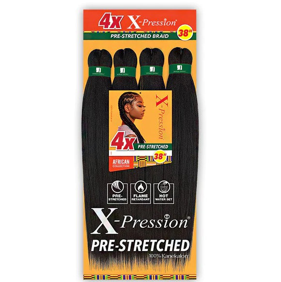 SENSATIONNEL AFRICAN COLLECTION  X-PRESSION 4X PRE-STRETCHED BRAID 38