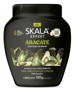 SKALA Avocado Hair Cream Hair Treatment Conditioning (1000g) - Imported from Brazil