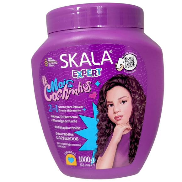 SKALA Skala - Linha Expert - Creme de Tratamento Mais Cachinhos 1000 Gr  (Expert Collection - More Curls for Kids 2 in 1 Treatment Cream Net 33.81 Oz)