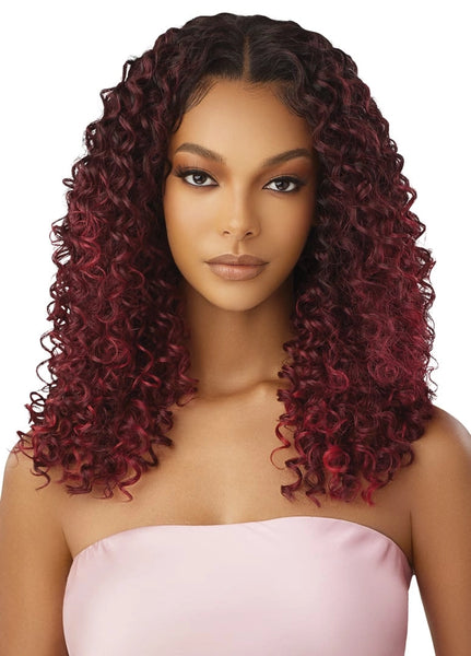Outre Dominican Blowout Lace Front Wig Outre Half Wig Quick Weave Dominican Blowout Waves 22  main image 3