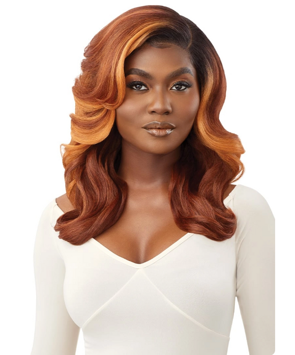 Outre Antalia  Synthetic Sleek Lay Part wig