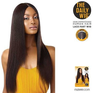 OUTRE THE DAILY WIG HUMAN HAIR LACE PART STRAIGHT V CUT 26"