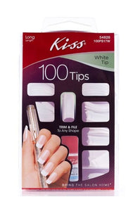 100 NAILS - WHITE TIP SKU100PS17W