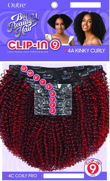 Outre Big Beautiful Hair Clip in 4A Kinky curl 10