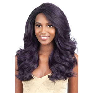 Model Model Synthetic Deep Invisible L Part Lace Front Wig BLUE MEADOW