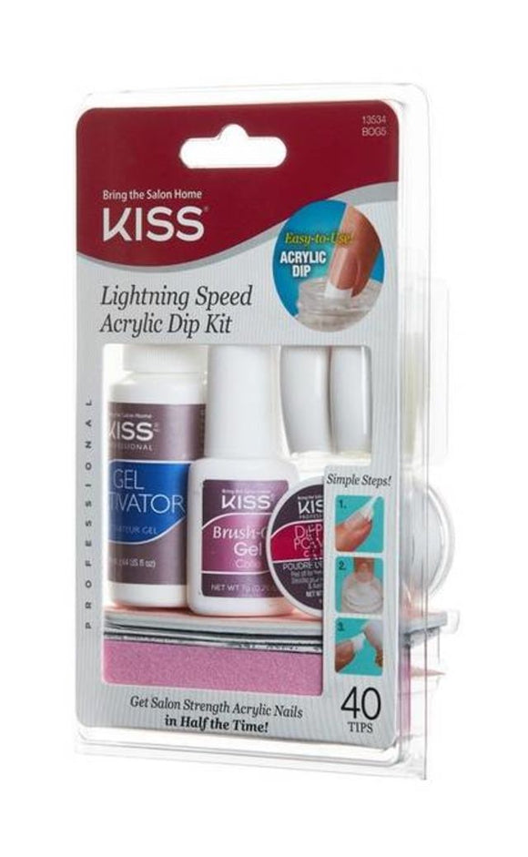 Kiss LIGHTNING SPEED Acrylic Dip NAIL KIT