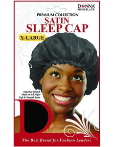 DONNA SATIN SLEEP CAP X-LARGE