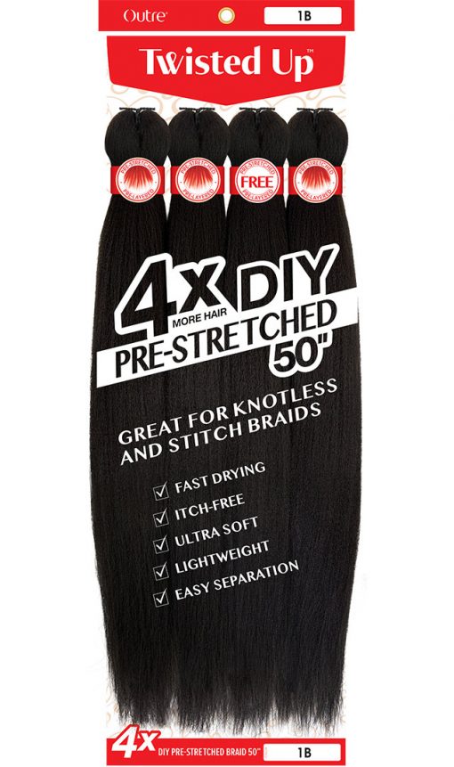 Outre 4x DIY Pre Stretched Braiding Hair 50