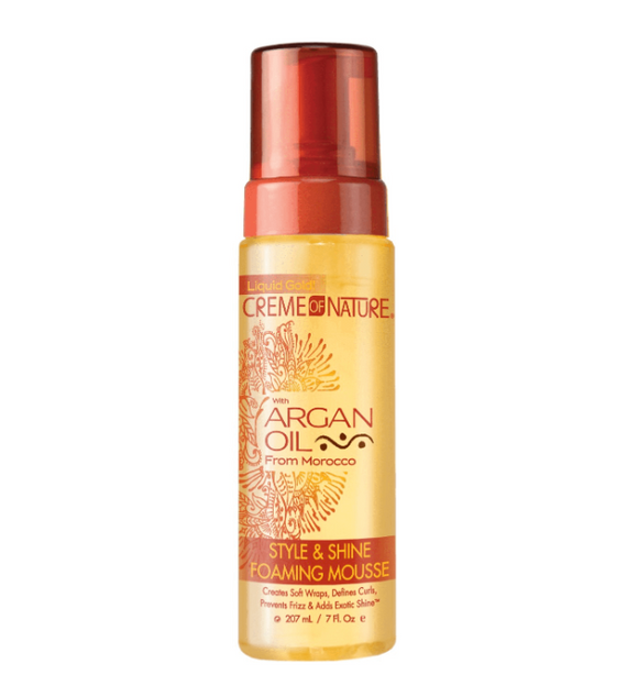 CREME OF NATURE ARGAN OIL STYLE & SHINE FOAMING MOUSSE