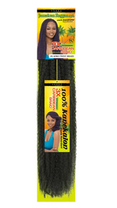 Janet 3X Caribean Braid 80" twist hair 1B color