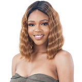 MODEL MODEL LACE TO LACE SYNTHETIC HAIR LACE FRONT WIG - TRIPLE BARREL CURL 010