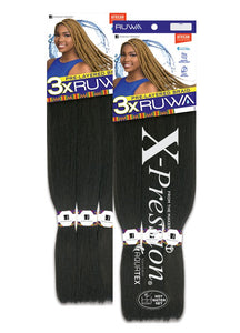 3x Ruwa Pre Stretched Braiding Hair 24"
