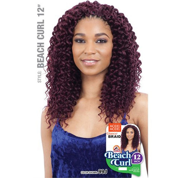 Model Model Synthetic Hair Crochet Braids Glance 3x Wavy Feathered