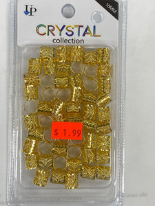 Braid Jewelry Gold bead Large pack