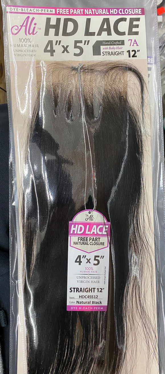 HD Lace closure 4” x 5” with baby hair