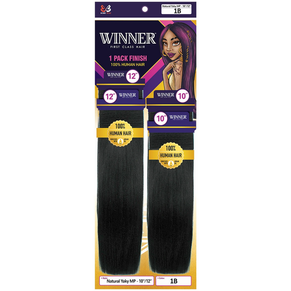 Bobbi Boss 100% Human Hair Weave  - Sleek One Complete 1- - Pack Total System. Bobbi Boss 100% Human Hair Weave - Styleone - Sleek One color 1 main image 2