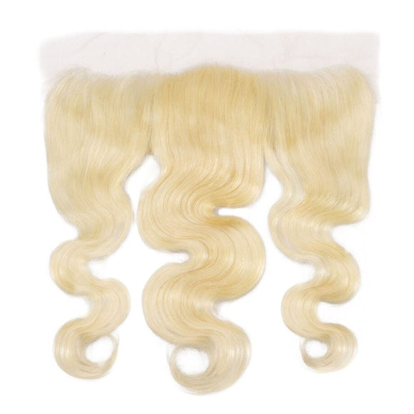 Blond color 13x4 frontal body wave