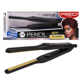 Red By Kiss 3/10" Pencil Titanium Styler Flat iron