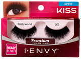KISS I-ENVY PREMIUM HUMAN REMY HAIR EYELASHES HOLLYWOOD (1-5PAIRS)